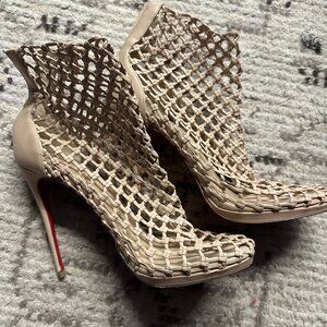 Christian Louboutin Porligat Caged Red Sole Heel